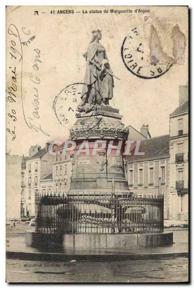 CPA Angers La Statue De Marguerite D'Anjou