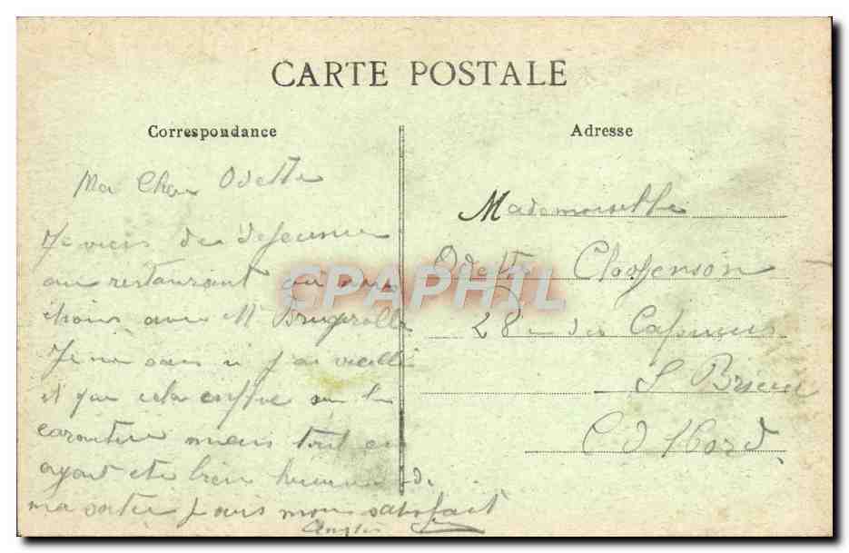 CPA Angers Le Kiosque Du Jardin Du Mail — Rückseite