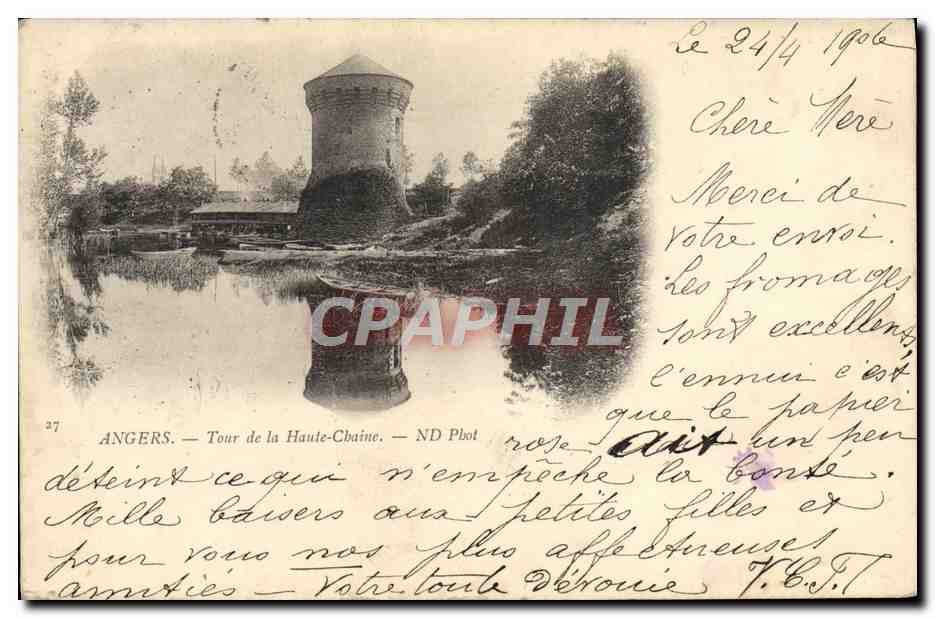 CPA Angers Tour De La Haute Chaine