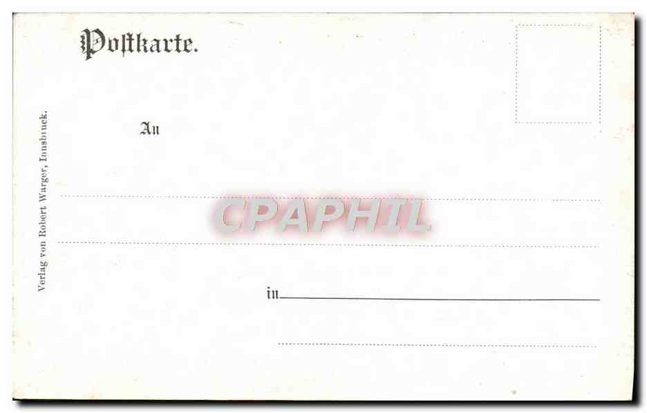 CPA Innsbruck Gegen Norden — Back