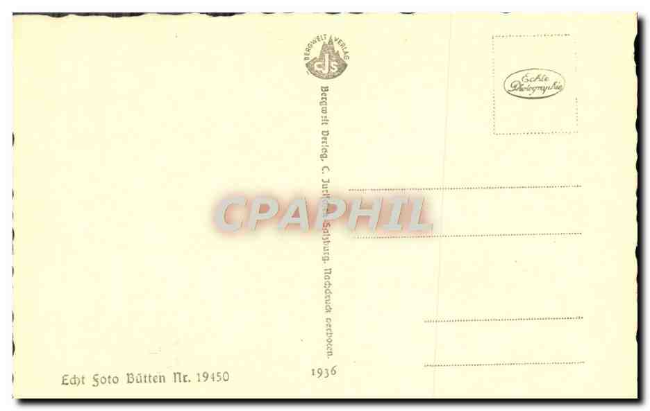 CPA Satzburg Vom Kapuzinerberg — Rückseite