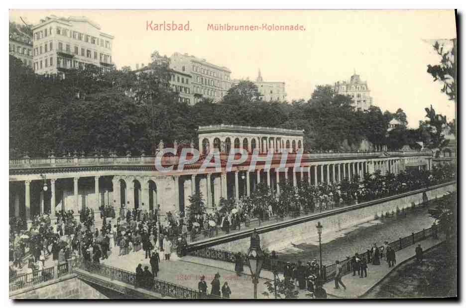 CPA Karlsbad Muhlbrunnen Kolonnade