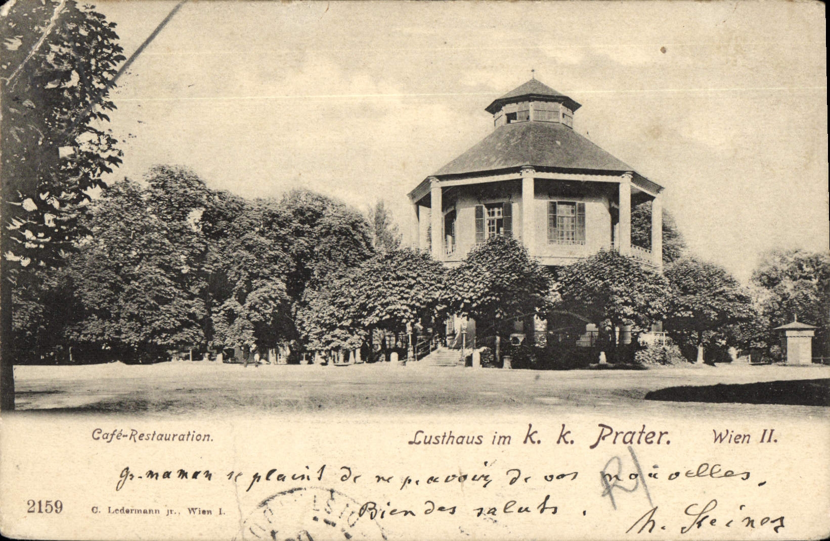 CPA Cafe Restauration Lusthaus Im k k Prater Wien