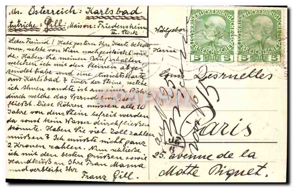 CPA Hans Heiling Bei Karlsbad Und Elbogen — Rückseite