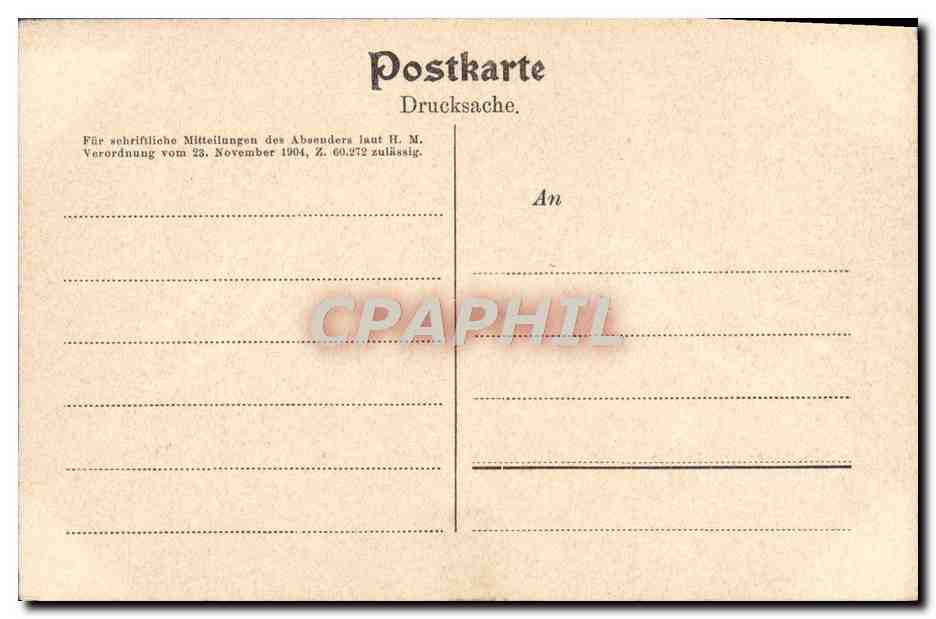 CPA Wien Aeusserer Burgplatz Erzherzog Karl Monument — Rückseite