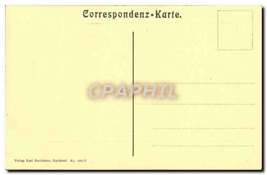 CPA Karlsbad Blick Von Der Franz Josefshohe — Rückseite