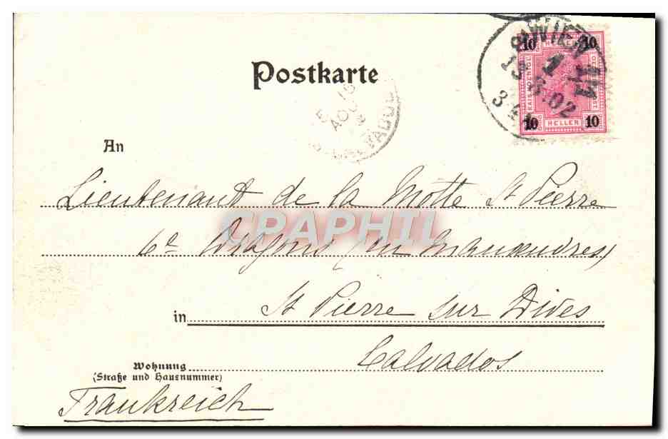 CPA Volksgarten Und Hofmuseen Wien — Rückseite