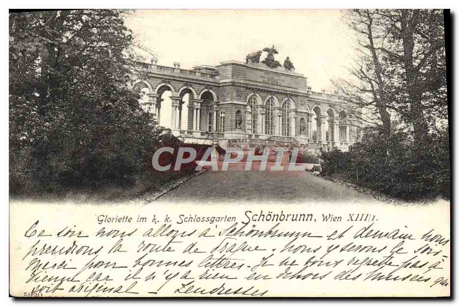 CPA Gloriette Schlossgarten Schonbrunn Wien