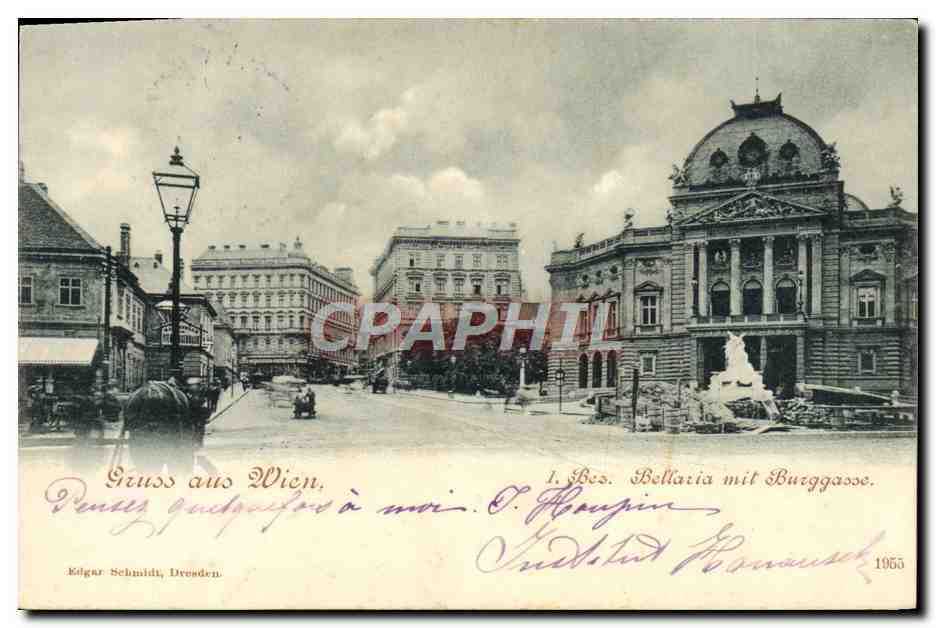CPA Gruss aus Wien Bellaria mit Burggasse
