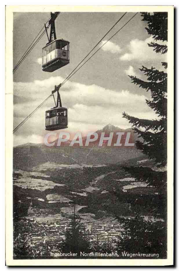 CPA Innsbruck Nordkettenbatin Wegankreuzung
