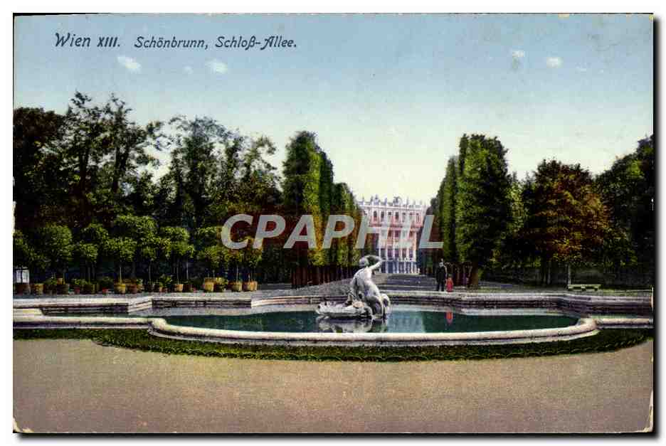 CPA Wien Schonbrunn Schloss Allee