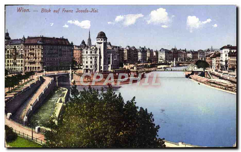 CPA Wien Blick Auf Franz Josefs Kai