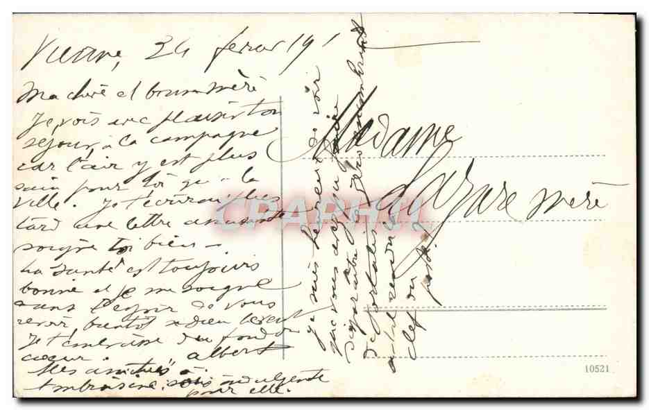 CPA Wien Blick Auf Franz Josefs Kai — Rückseite