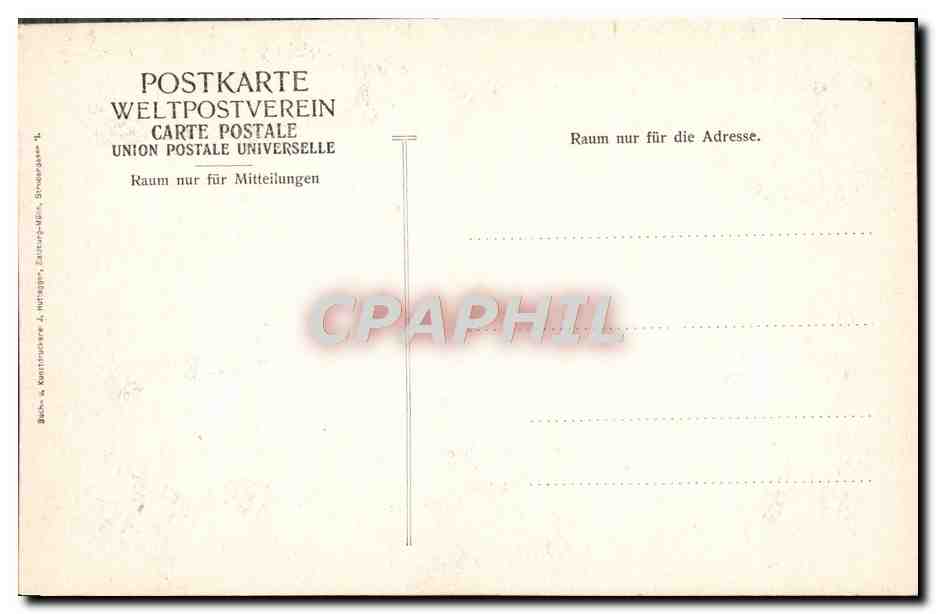 CPA Salzburg Gegen Den Untersberg — Verso