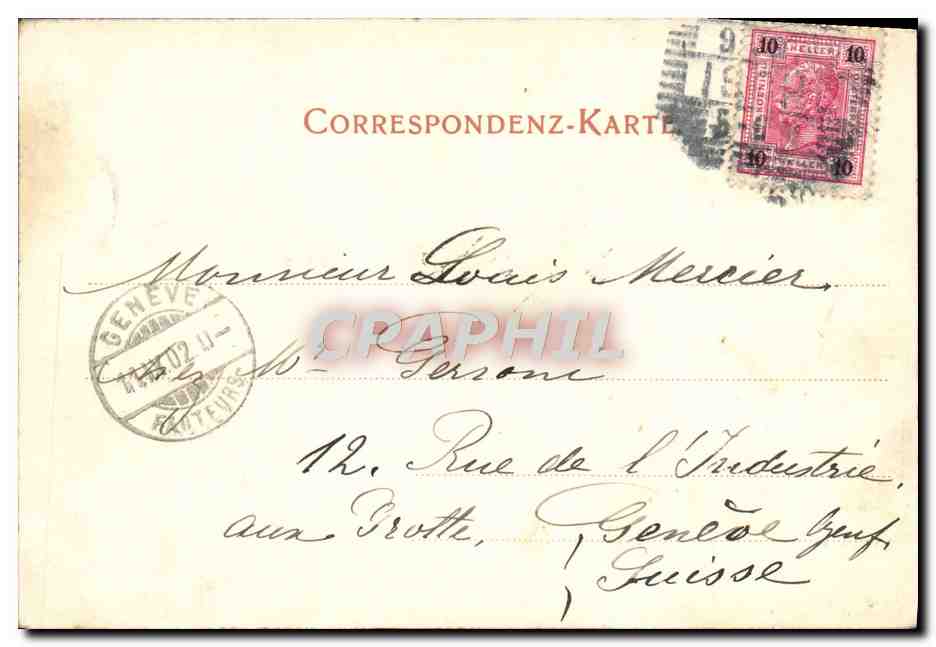 CPA Ischl Von Der Grossen Schmalenau — Verso