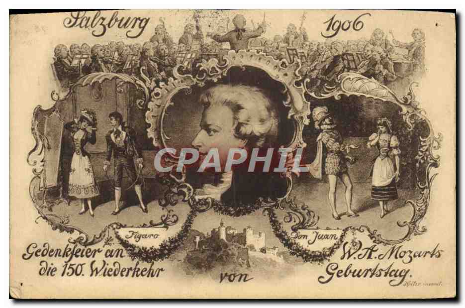 CPA Salzburg 1906 Mozart 