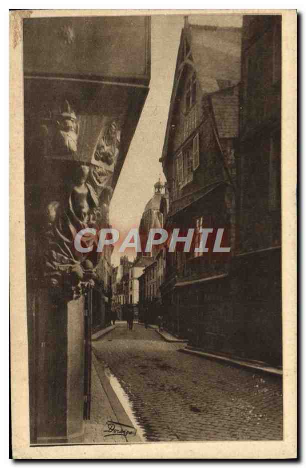 CPA Tours Place Plumereau Vieilles maisons 