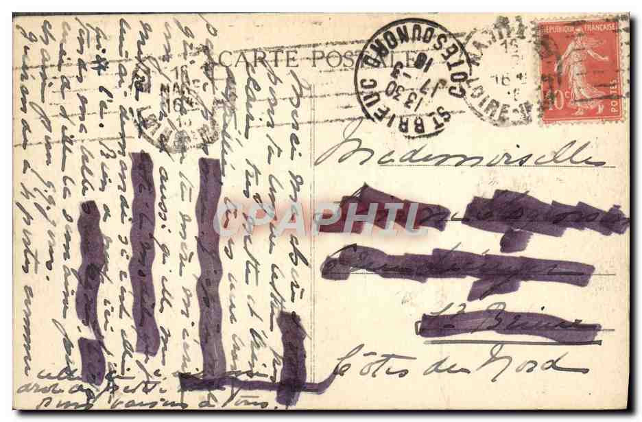 CPA Guerande La Porte Vannetalse — Back