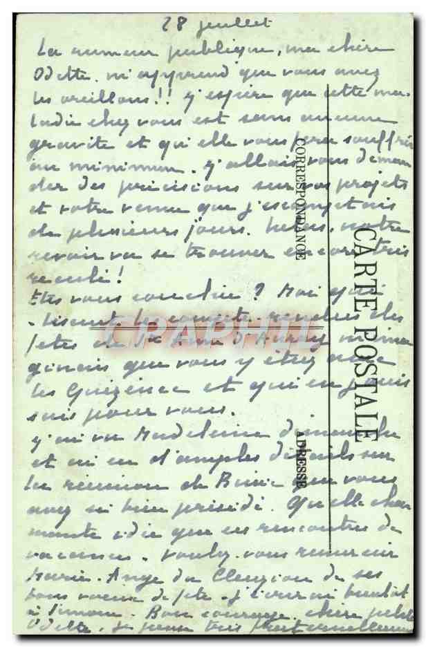 CPA Bateau De Sauvetage En Pleine Mer — Back