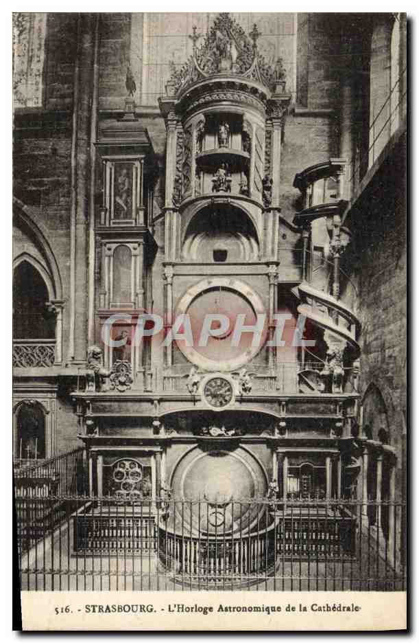 CPA Strasbourg L'horloge Astronomique De La Cathedrale