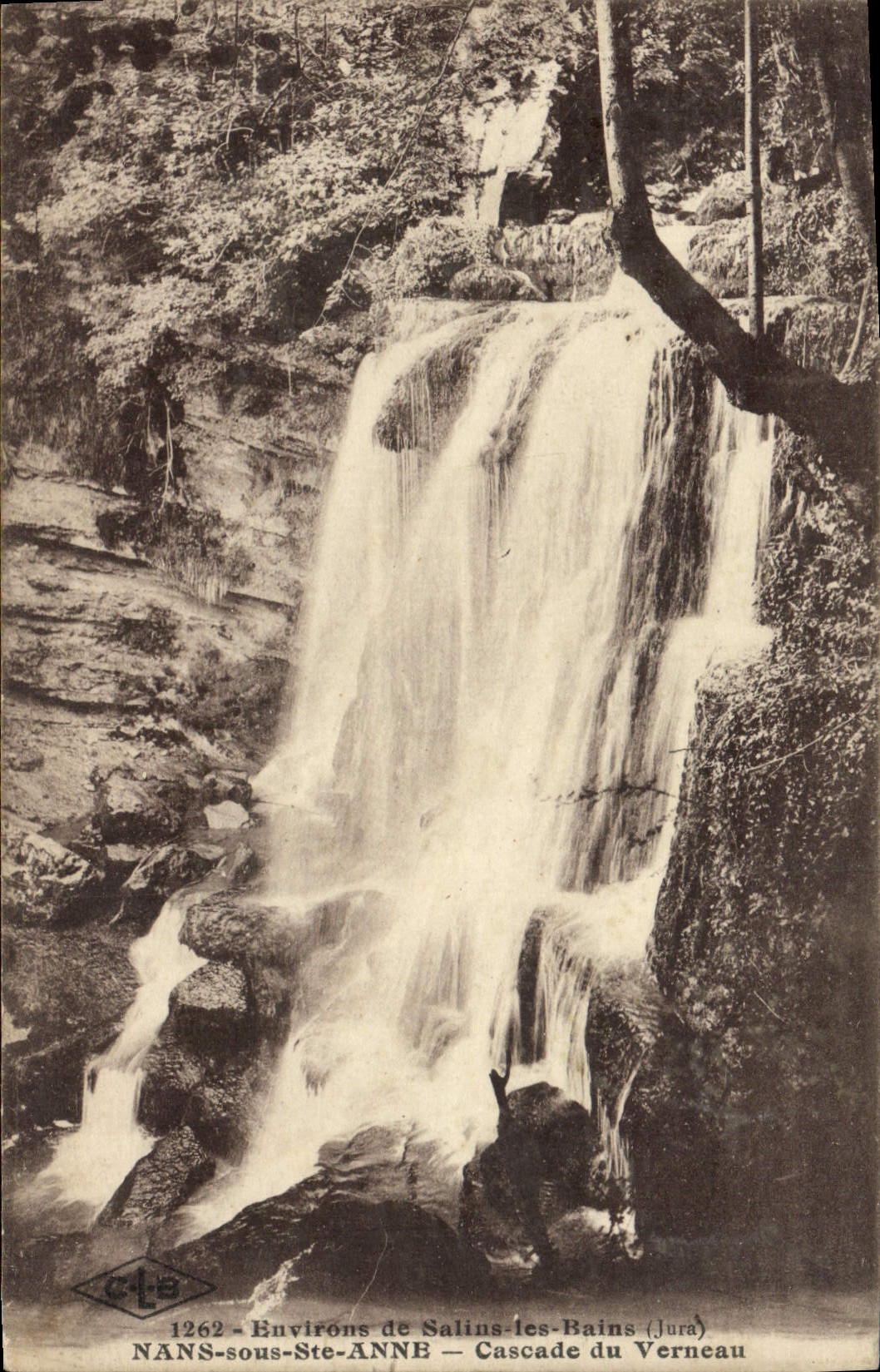 Cascades du Verneau — Environs de Salins-les-Bains (Jura) — NANS-sous-Ste-ANNE — N° 1262
