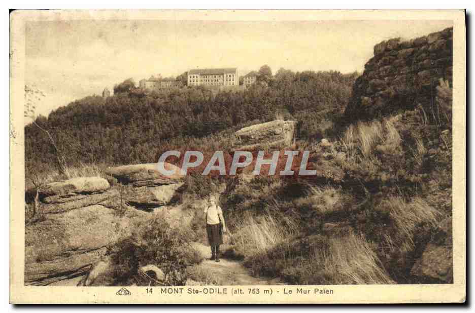 Mont Ste-Odile (alt. 763 m) — Le Mur Païen — éditeur inconnu, n° 14