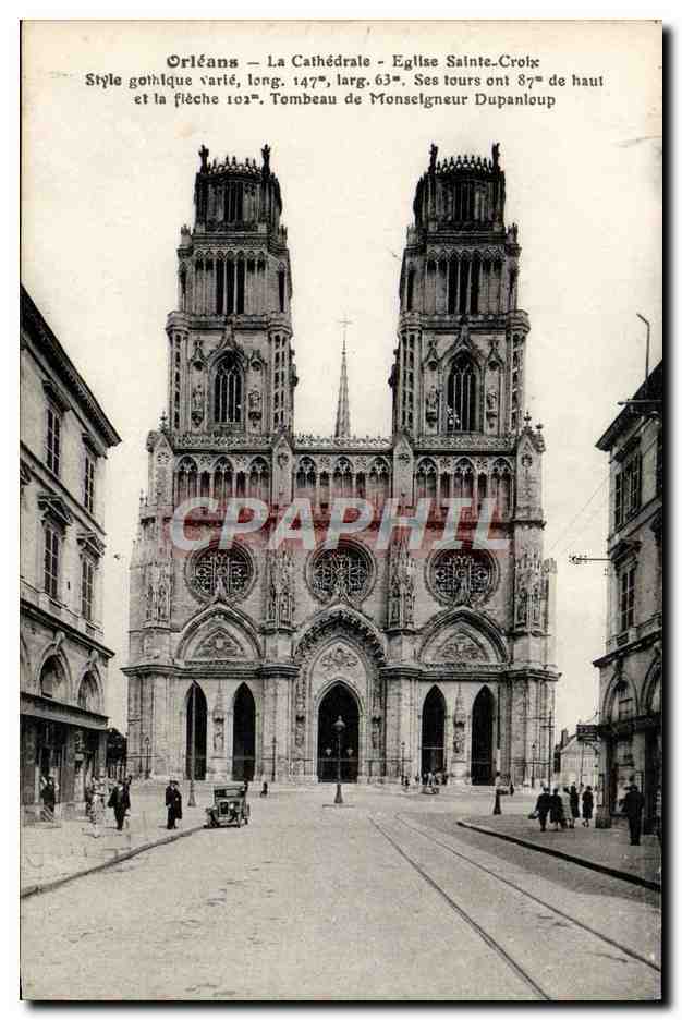 CPA Orleans La Cathedrale Eglise Sainte Croix