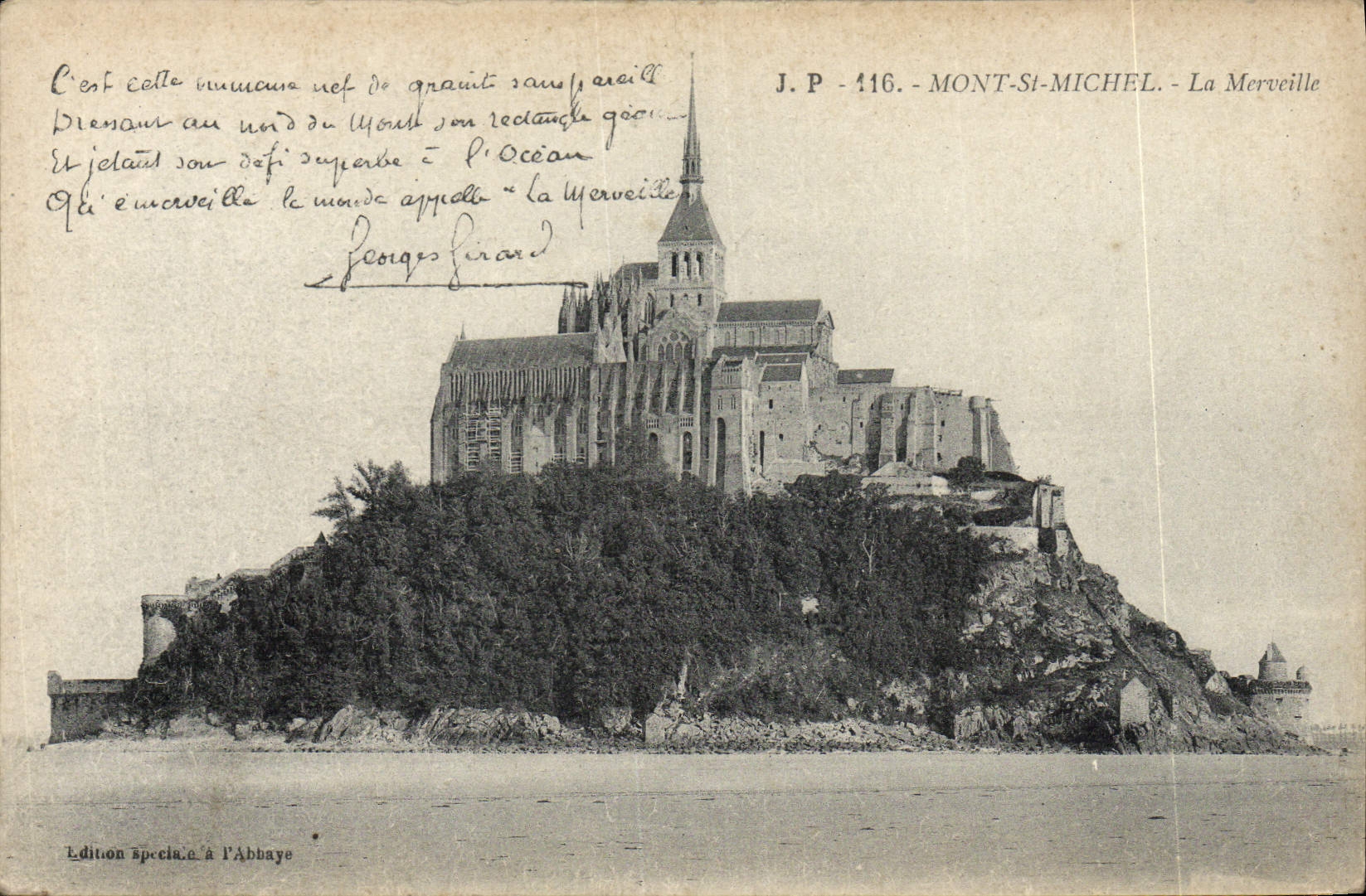CPA Mont Saint Michel La Merveille
