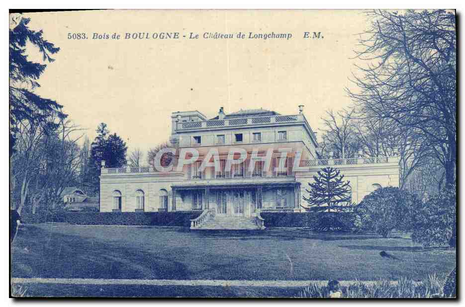 CPA Bois Boulogne Le Chateau De Longchamp