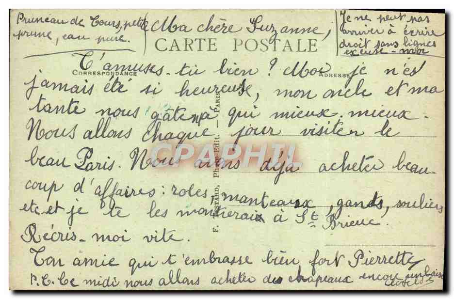 CPA Bois Boulogne Le Chateau De Longchamp — Rückseite