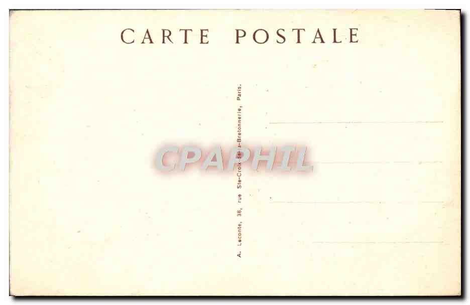 CPA Paris Le Pont Alexandre III — Verso