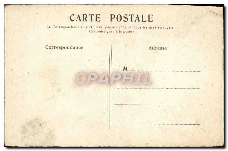 CPA Paris L'Opera — Rückseite