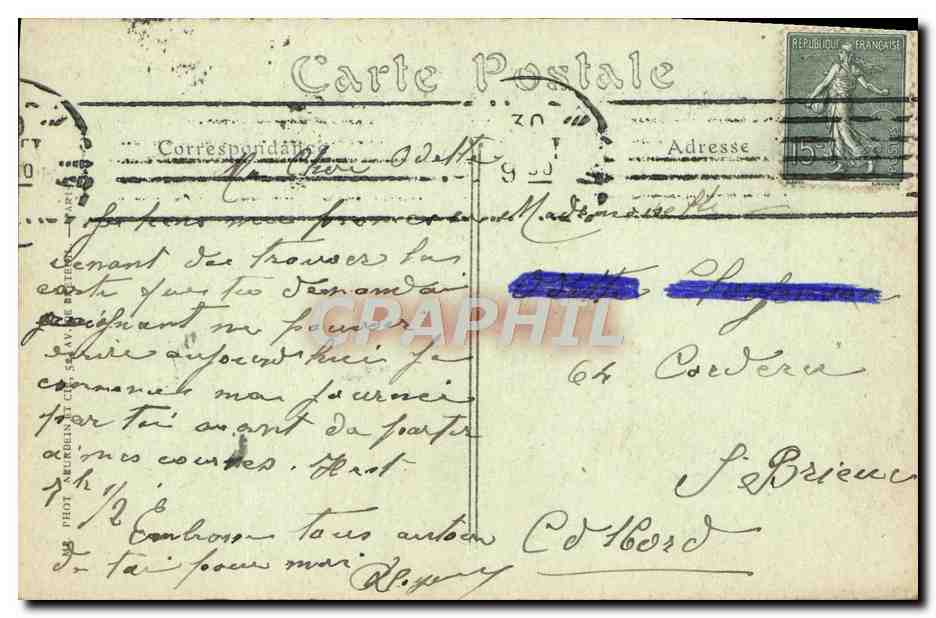 CPA Rouen Eglise Saint Maclou — Verso