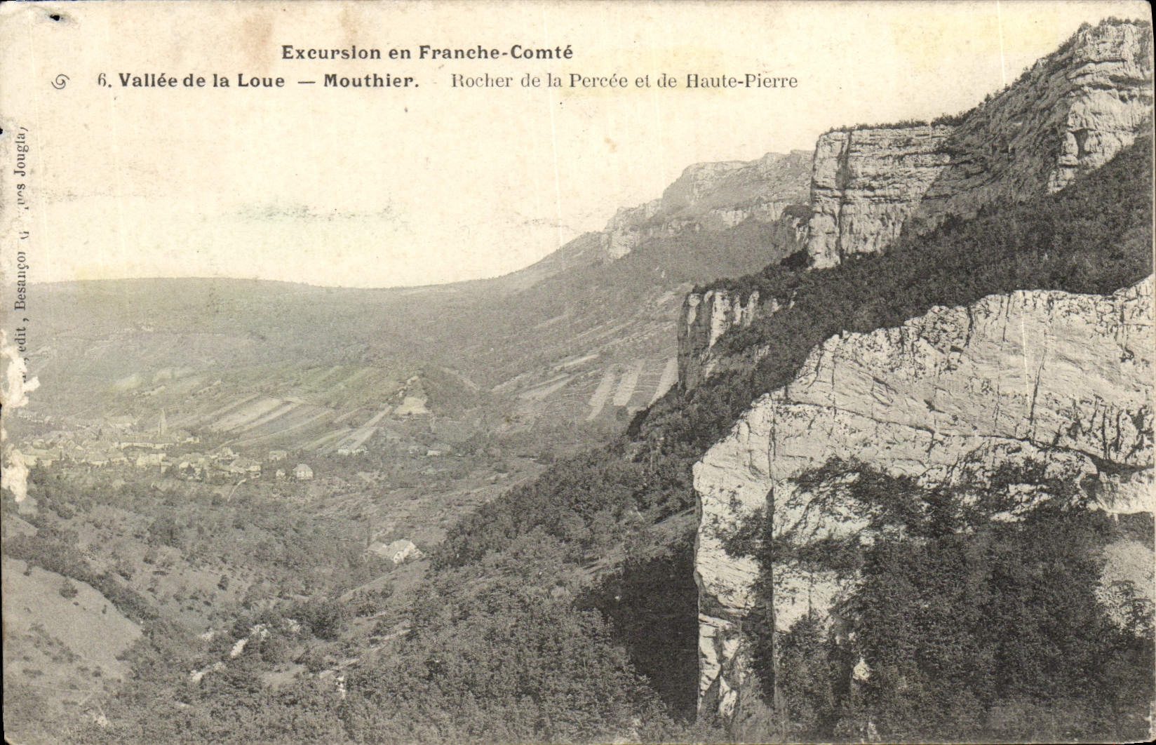 CPA Vallee De La Loue Mouthier Rocher de la Percee et de Haute Pierre