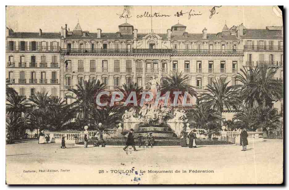 Toulon — Der Föderationsmonument — Couturier, Foto-Verlag, Toulon