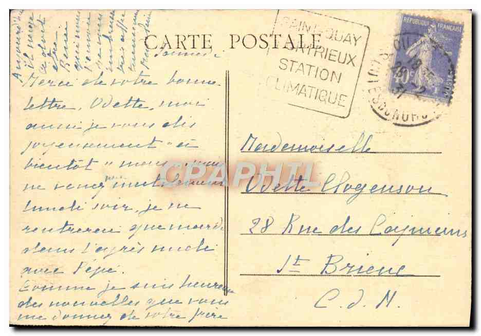 Pointe du Ren-Mer - Morel — Musée du Luxembourg — éditeur Cheques Postaux — Reverso