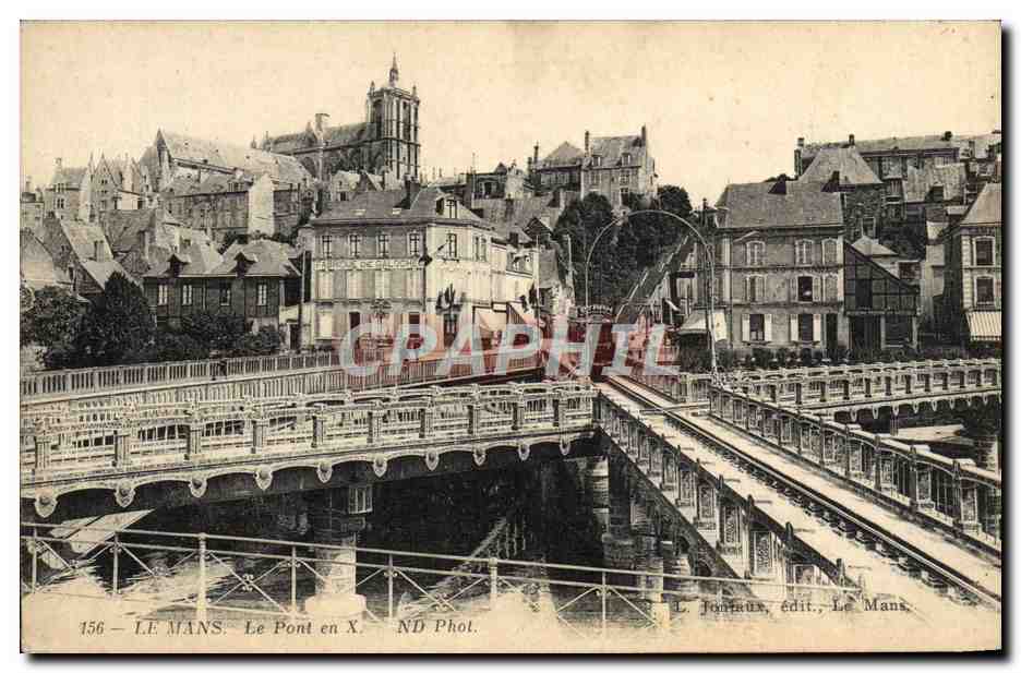 CPA Le Mans Le Pont en X