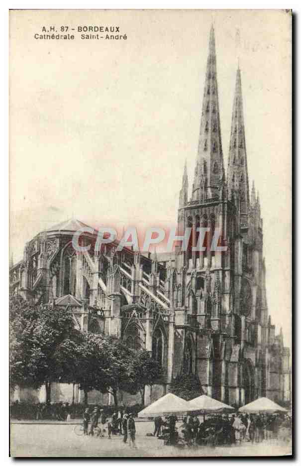 CPA Bordeaux Cathedrale Saint Andre Marche