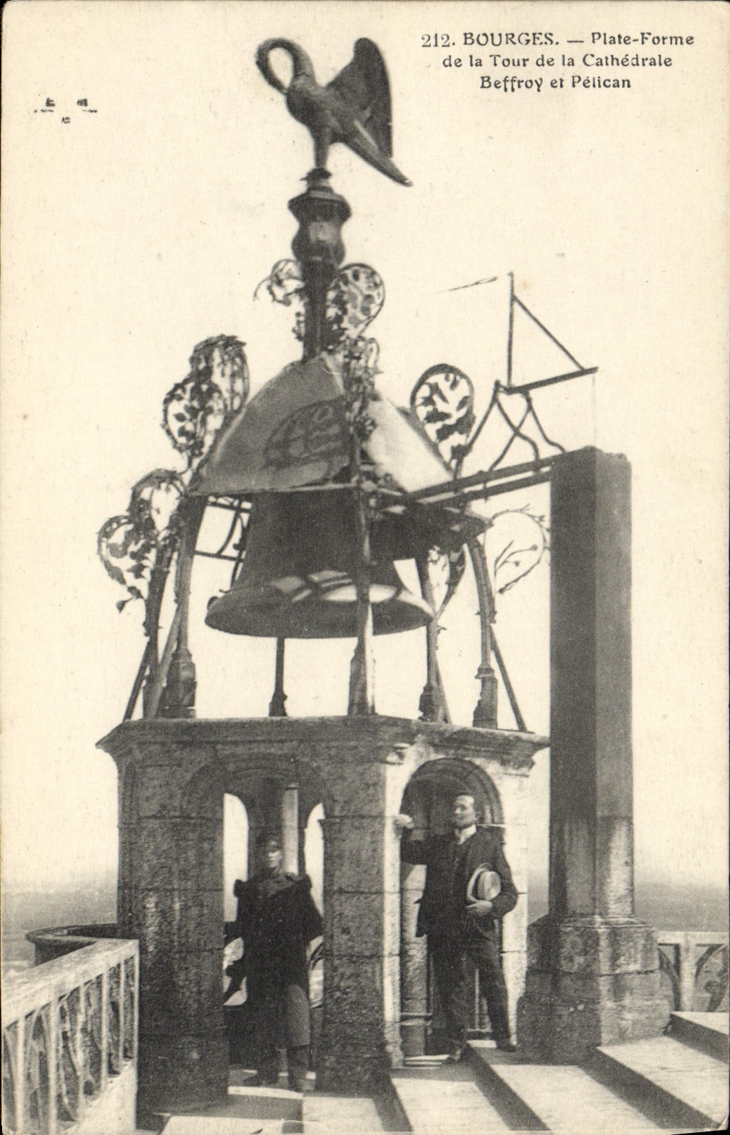 Bourges — Platform of the Cathedral Bell Tower and Pelican — No. 212