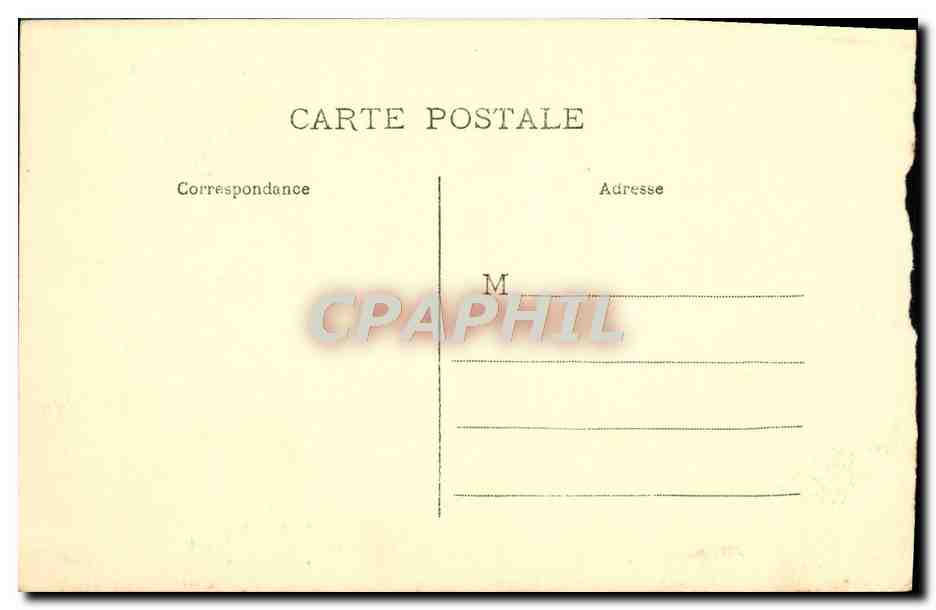 CPA Lourdes Statue de Saint Michel et les Allees — Verso