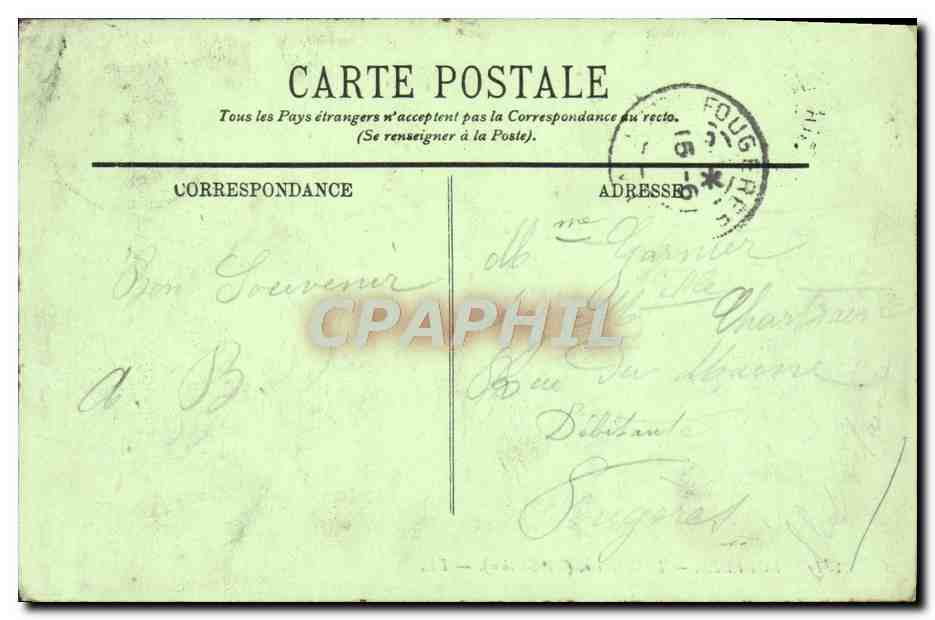 CPA Lourdes Le Calvaire 6eme station — Rückseite