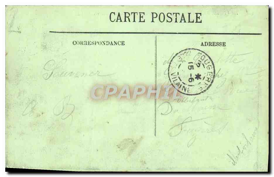 CPA Lourdes L'enfance de Bernadette a Bartres Moutons Chien — Verso