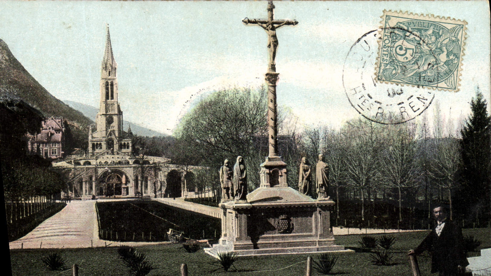 CPA Lourdes Le calvaire breton 