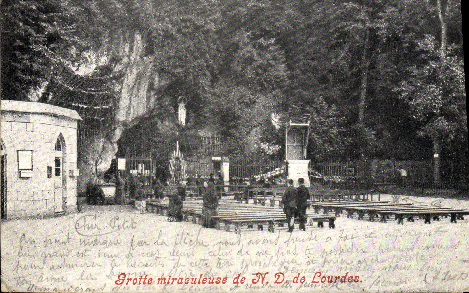 CPA Lourdes Grotte Miraculeuse de Notre Dame de Lourdes