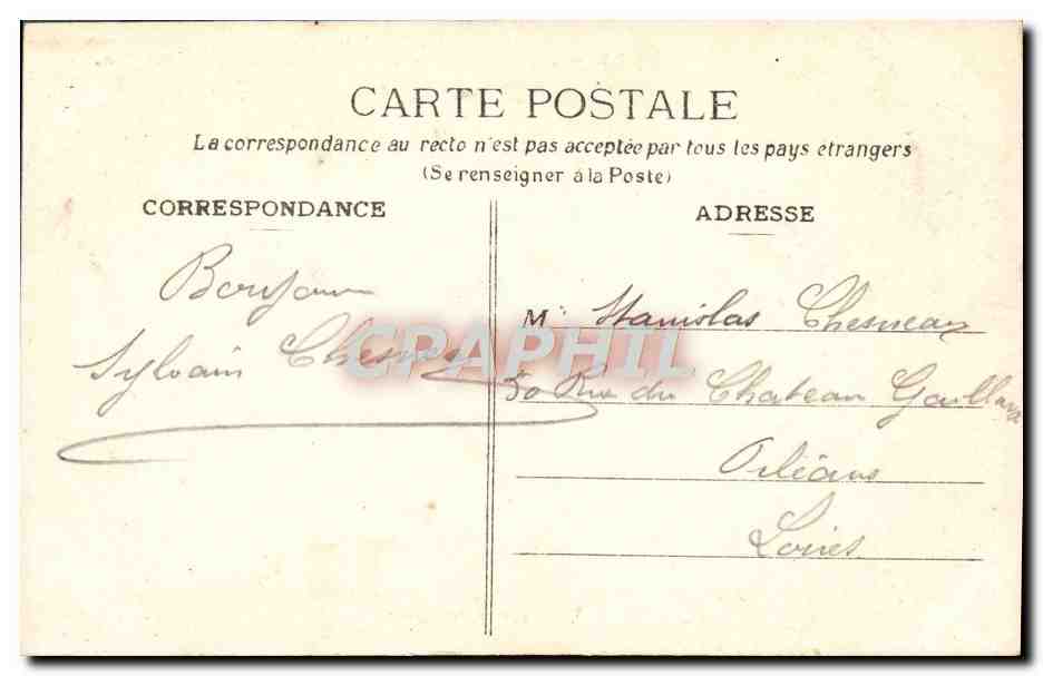 CPA Lourdes Vue Generale du funiculaire  — Verso