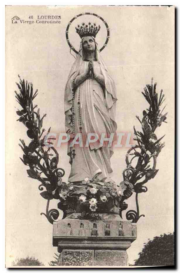 CPA Lourdes La Vierge Couronnee