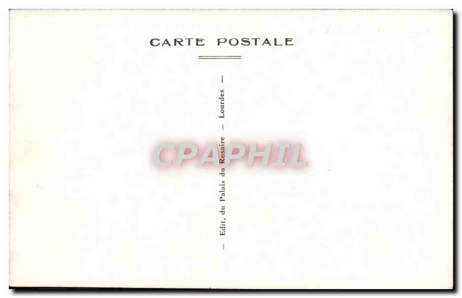 Lourdes — Château Fort — Éditeur : Palais du Rosaire — Verso
