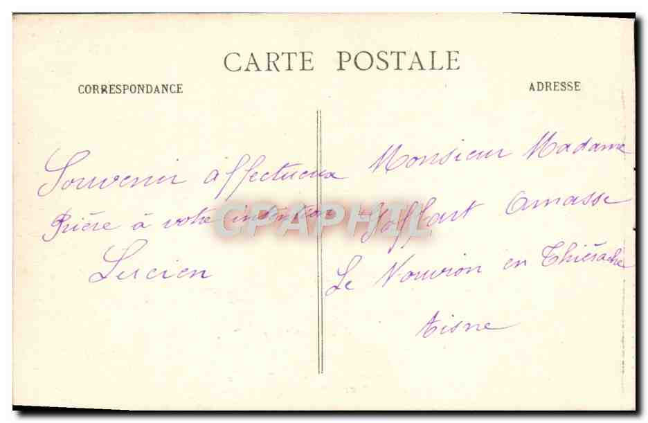 CPA Lourdes La Grotte — Verso