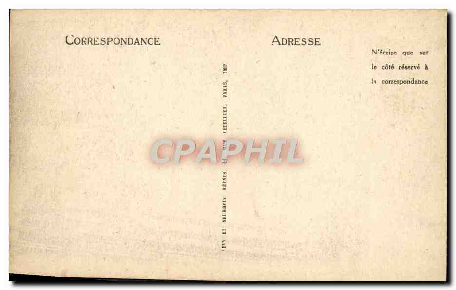CPA Lourdes La Basilique et le Gave — Verso
