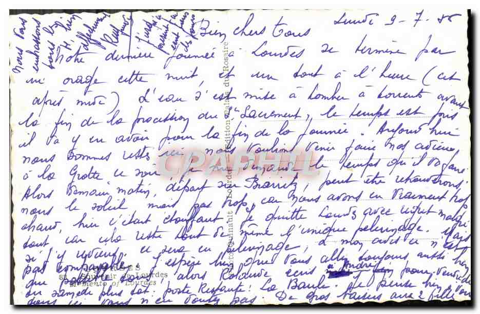 CPM Lourdes — Verso